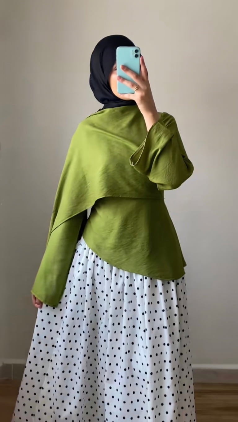 Chemise Origami - Vert Avocat